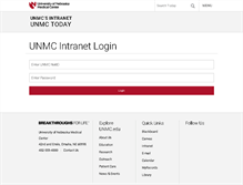 Tablet Screenshot of info.unmc.edu